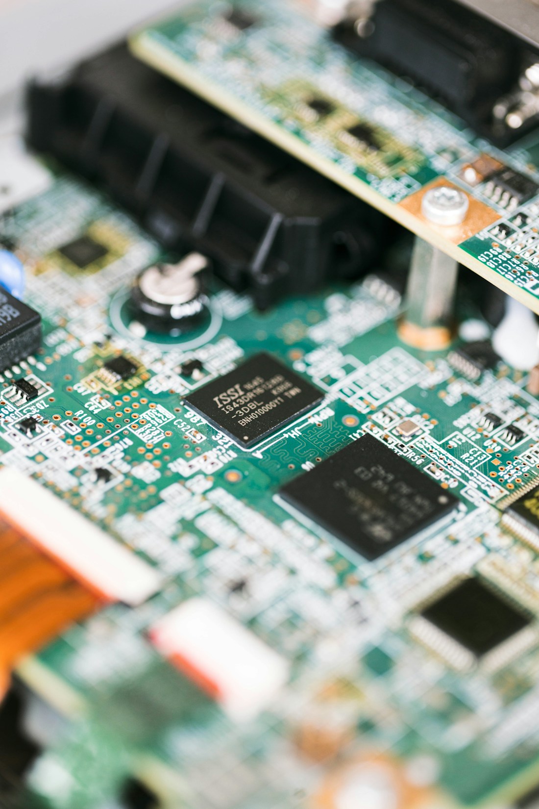 Close-up of electronic circuitry